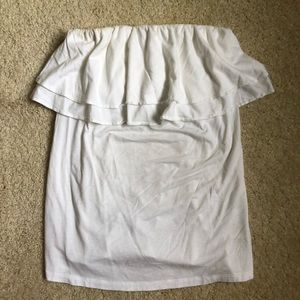 White Strapless Lilly Pulitzer Top